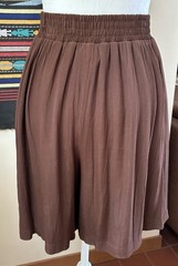 Vintage 90s Brown Melrose High Waisted Wide Leg Culottes Shorts size S USA Made