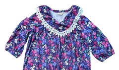 Vintage Plus 2X Dress Floral Cottagecore Laced Collared V Neck Sue Brett