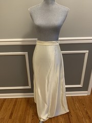 Vintage Maxi Slip Skirt White Ivory Size XS NO Tags (read) 1970’s