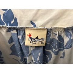 Vintage Royal Creations Muumuu Dress Hawaiian Tropical Floral Coastal Resortocre