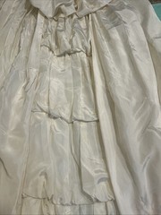 Vintage Ivory Spaghetti Strap Saloon Style Dress Size Small