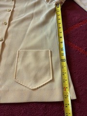 Beautiful Vintage Queen Casuals Yellow Pinstriped Women’s Suit S/M
