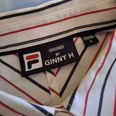 SHIRT woman 2016 FILA designed by GINNY H size L New! RARE