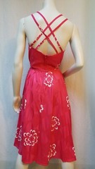 Vintage TALBOTS Pink Check Floral Sun DRESS w/ Belt – Size M