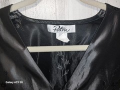 Vintage Patra Women’s Size 12 Floral Embroidered Satin Top