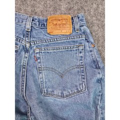 Vintage 90s Levis 550 Relaxed Fit Tapered Leg Jeans Womens 8 Reg S Blue Denim