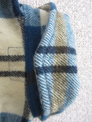 LL Bean / Woolrich Wool Flannel Skipper Pullover Jacket Shirt Vtg. Script Label
