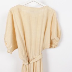 Vintage 50s Knit Teena Paige Women’s Dress Belted Short Sleeve Day Dress Medium
