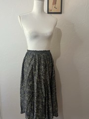 Very Pretty Vintage 1940’s-50’s Gray Silk Skirt