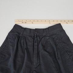 Copper Key Vintage Black High Waisted Pleated Cuffed Shorts Junior 9 Cotton