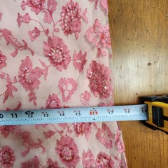 Vintage 50s Pink Beaumelle Cocktail Glamour Los Angeles Size 10 Dress