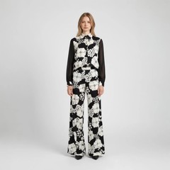 Vintage 3-Piece Set, Floral Matching 1970s Pants Suit, size small