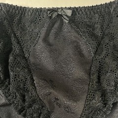 Chantelle Black Embroidered Trim High-Cut Stretch Panties Size Medium