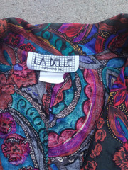 Vintage La Belle Fashions Top Women’s Small Crop Top Long Sleeve 90s Style