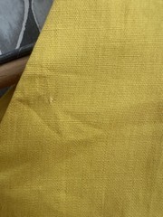 VTG 50s Designer Greta Plattry Deadstock Mustard Gold Blouse Button Up Top XS/S