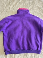 Vintage 1980s 1990s Purple Plus Size Fleece Jacket. 2XL Womens.