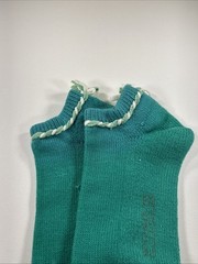 VTG Socks Gean Edwards Roger Dunn Shops Acrylic Teal 9-11 Low 90’s 80s USA