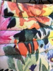 Women’s VTG 70’s House Dress Floral Knit Square Neck 42” Chest Day Dress NICE