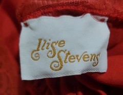 Vintage Ilise Stevens Lacy Red Ruffle Nightgown Sz Small/med Stunning Versatile
