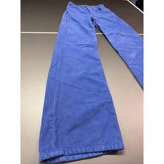 ZARA Corduroy Pants Women’s 24X30 Blue Wide Leg High Waist Retro Style Turkey