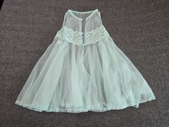 Texsheen Lingerie Vtg 80s 2pc Babydoll Bloomer Set Womans Sz Sm Boudoir Pastel