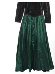 Vintage 1980’s Floral Print Evening Dress