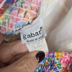 NWT True Vintage Gabar Bathing Swimsuit Platsuit 60s Pinup Rockabilly Floral