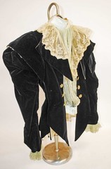 VICTORIAN BLACK VELVET BODICE JACKET CIRCA 1890s, LABEL
