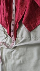 Vintage Homemade Strapless Dress Red Cotton Festival Fairy Renaissance M