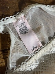 Victoria’s Secret Ivory White Lace Mesh Teddy Bodysuit Lingerie Size M