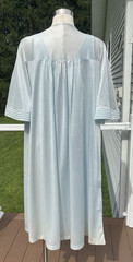 Val Mode Vintage Peignoir Set Nightgown Robe Blue Tea Length USA – Large