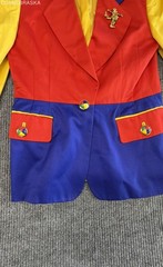 Vintage 90s Escada Margaretha Ley Women’s Multicolor Colorblock Blazer Jacket