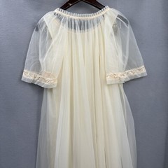 Vintage Tosca Lingerie Peignoir Nightgown Womens Small Boudoir Set Sissy Chiffon