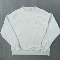 Vintage Champion Reverse Weave Women Large Teal Crewneck Pullover Sweatshirt