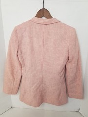 Vintage Patty Woodard California Women XS Blazer Red White Seersucker Lined 70’s