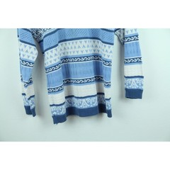 Vintage Small Sweater Stripe Preppy Cotton Blend Nautical Fisherman Country Club