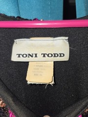 Vintage Sequin Party Dress: Toni Todd 70s/80s Disco Midi Womens Size 14