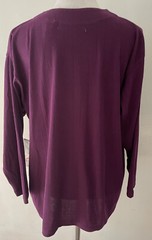 Plum Karen Scott Sweater Oversized Ribbed Cardigan Women’s Size PS NWT Retro 90s