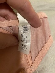 Victoria’s Secret Vintage Gold Label Wide Strap Pink Lace Bra 34C ILGWU Union