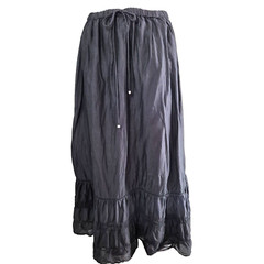 Y2K Vintage Black Strapless Dress Or Skirt Frill Drawstring Adjustable Size 14