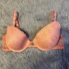 Adrienne Vittadini Lightly Lined Bra Womens Size 34C Floral Lace Underwire