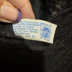 Chantilly Maidenform Black Teddy 64617 Satin Lace Women’s Size 36 Vintage