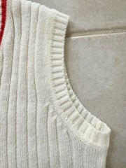 Vtg Gimbels Sherwood Classics Sweater Vest Size M/Striped/Acrylic/Taiwan**READ**