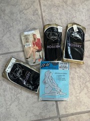 Vintage Hosiery Lot El-Al Nationals Golden Legs 12 pair total