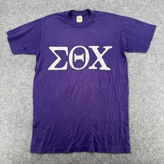Vintage Sport-T by Stedman Sigma Theta Chi Purple Greek Letter T-Shirt Medium