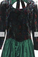 Vintage 1980’s Floral Print Evening Dress