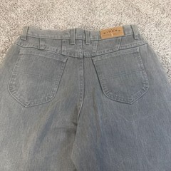 Vintage Lee Riders Gray High Waisted Mom Jeans Tapered Leg Made in USA 30