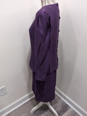 Vintage 80’s Patra Women’s Purple 2 Piece Skirt Set Size 7/8 Office, Old Money
