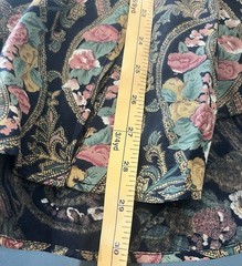 Vintage Star Of India Rayon Made In Nepal Women’s Floral Paisley Button-Down SM
