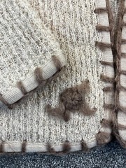 Blairmoor Sweater Cardigan Vintage 50’s Beige SEE PICS FOR MISSING TRIM
